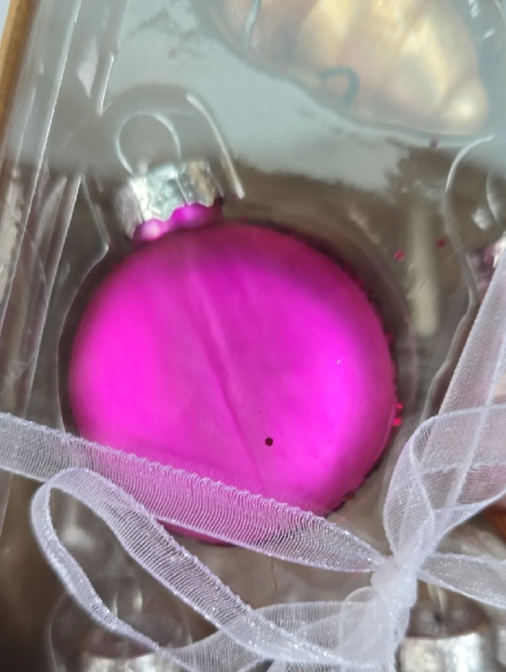 Assorted Food Glass Ornament Set - Pink, Gold, Green